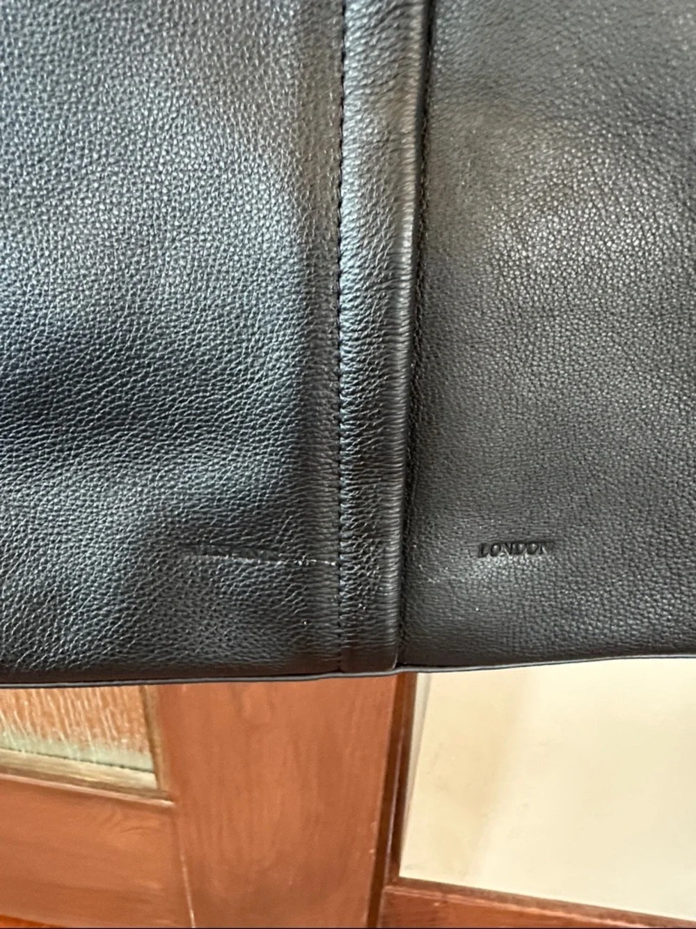 All Saints PHOENIX SPACIOUS LEATHER TOTE BAG Black Leather Tote Bag NWT